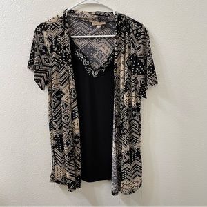 Lavish blouse black xl
